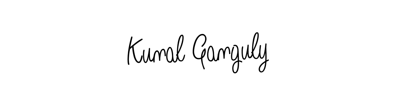 Kunal Ganguly stylish signature style. Best Handwritten Sign (Angelique-Rose-font-FFP) for my name. Handwritten Signature Collection Ideas for my name Kunal Ganguly. Kunal Ganguly signature style 5 images and pictures png