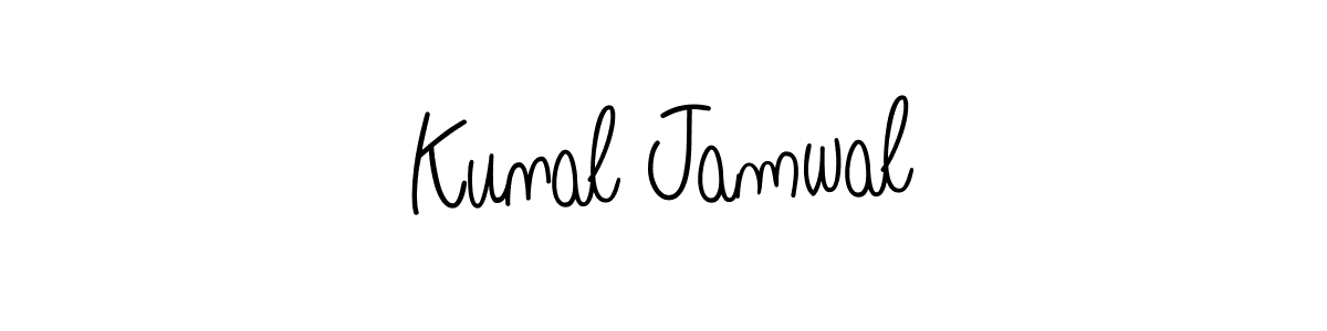 if you are searching for the best signature style for your name Kunal Jamwal. so please give up your signature search. here we have designed multiple signature styles  using Angelique-Rose-font-FFP. Kunal Jamwal signature style 5 images and pictures png