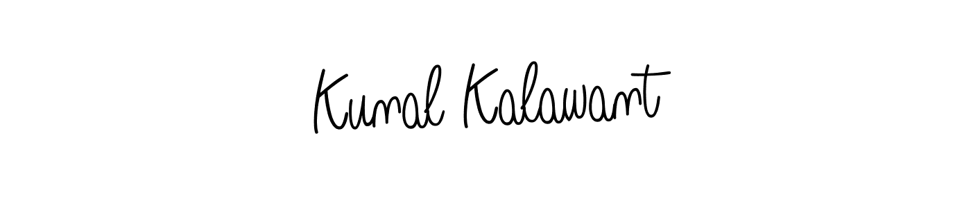 Also we have Kunal Kalawant name is the best signature style. Create professional handwritten signature collection using Angelique-Rose-font-FFP autograph style. Kunal Kalawant signature style 5 images and pictures png