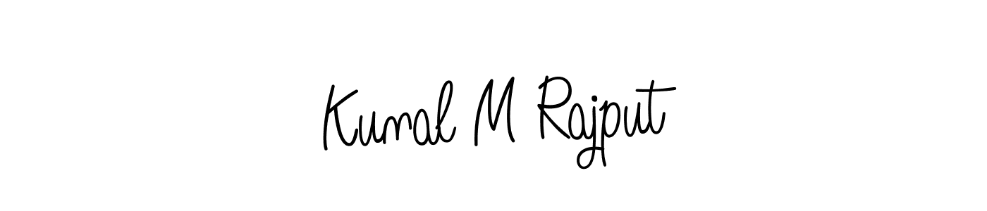 How to make Kunal M Rajput signature? Angelique-Rose-font-FFP is a professional autograph style. Create handwritten signature for Kunal M Rajput name. Kunal M Rajput signature style 5 images and pictures png