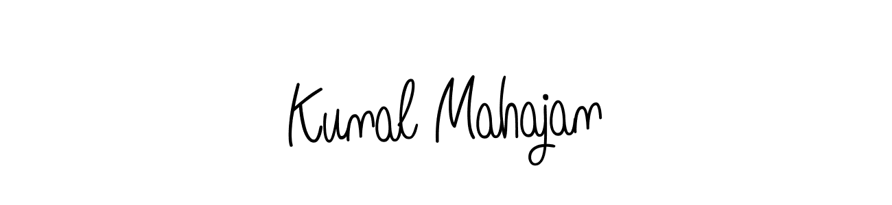 How to make Kunal Mahajan name signature. Use Angelique-Rose-font-FFP style for creating short signs online. This is the latest handwritten sign. Kunal Mahajan signature style 5 images and pictures png