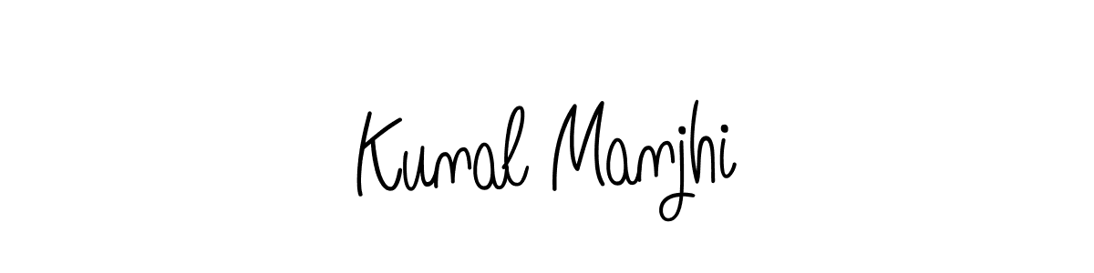 Make a beautiful signature design for name Kunal Manjhi. With this signature (Angelique-Rose-font-FFP) style, you can create a handwritten signature for free. Kunal Manjhi signature style 5 images and pictures png