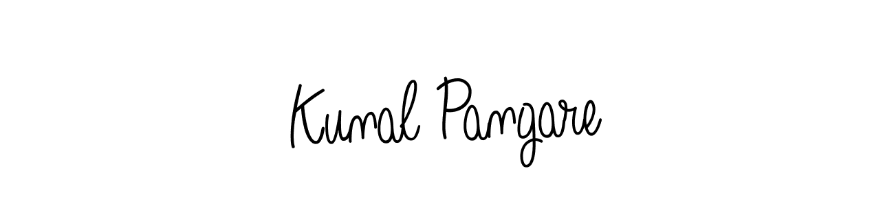 Create a beautiful signature design for name Kunal Pangare. With this signature (Angelique-Rose-font-FFP) fonts, you can make a handwritten signature for free. Kunal Pangare signature style 5 images and pictures png