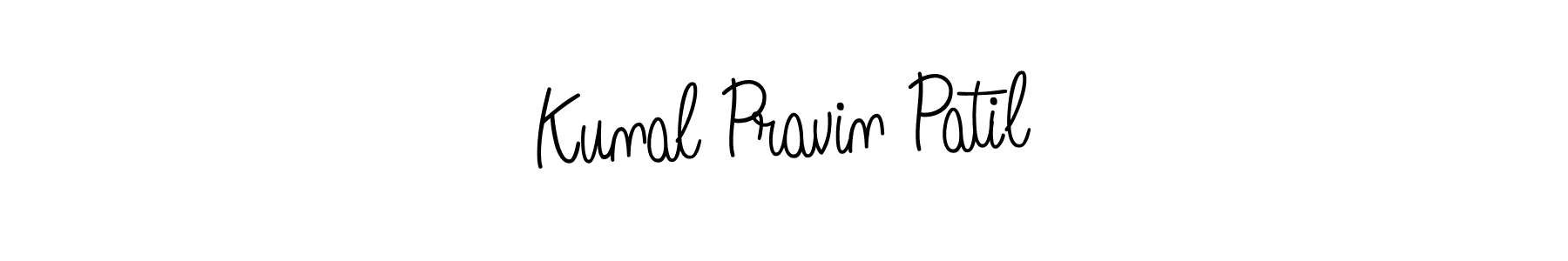 Design your own signature with our free online signature maker. With this signature software, you can create a handwritten (Angelique-Rose-font-FFP) signature for name Kunal Pravin Patil. Kunal Pravin Patil signature style 5 images and pictures png