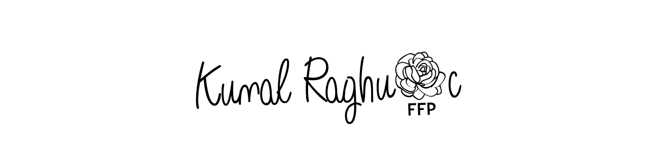 How to make Kunal Raghu1c name signature. Use Angelique-Rose-font-FFP style for creating short signs online. This is the latest handwritten sign. Kunal Raghu1c signature style 5 images and pictures png