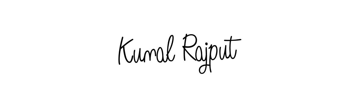 Design your own signature with our free online signature maker. With this signature software, you can create a handwritten (Angelique-Rose-font-FFP) signature for name Kunal Rajput. Kunal Rajput signature style 5 images and pictures png
