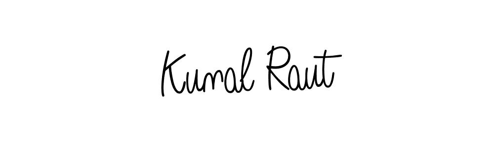How to make Kunal Raut name signature. Use Angelique-Rose-font-FFP style for creating short signs online. This is the latest handwritten sign. Kunal Raut signature style 5 images and pictures png