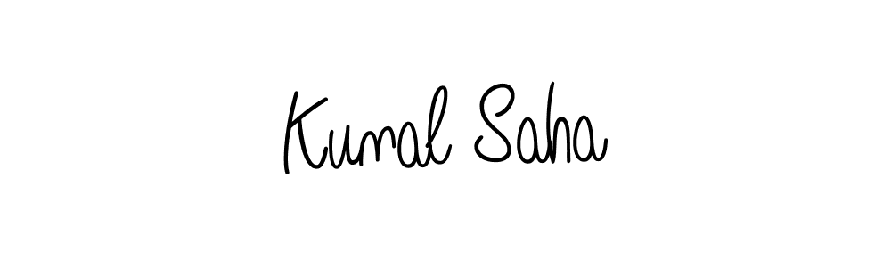 Kunal Saha stylish signature style. Best Handwritten Sign (Angelique-Rose-font-FFP) for my name. Handwritten Signature Collection Ideas for my name Kunal Saha. Kunal Saha signature style 5 images and pictures png