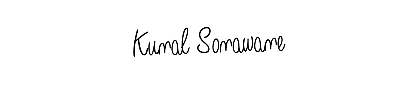 Create a beautiful signature design for name Kunal Sonawane. With this signature (Angelique-Rose-font-FFP) fonts, you can make a handwritten signature for free. Kunal Sonawane signature style 5 images and pictures png