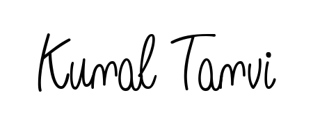 You should practise on your own different ways (Angelique-Rose-font-FFP) to write your name (Kunal Tanvi) in signature. Don't let someone else do it for you. Kunal Tanvi signature style 5 images and pictures png