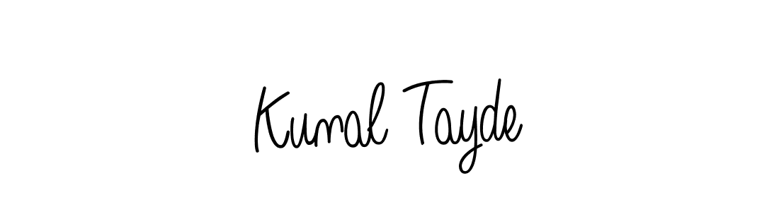 Check out images of Autograph of Kunal Tayde name. Actor Kunal Tayde Signature Style. Angelique-Rose-font-FFP is a professional sign style online. Kunal Tayde signature style 5 images and pictures png