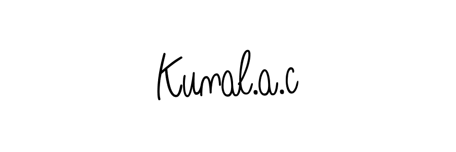 Also we have Kunal.a.c name is the best signature style. Create professional handwritten signature collection using Angelique-Rose-font-FFP autograph style. Kunal.a.c signature style 5 images and pictures png