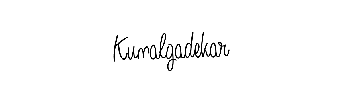 The best way (Angelique-Rose-font-FFP) to make a short signature is to pick only two or three words in your name. The name Kunalgadekar include a total of six letters. For converting this name. Kunalgadekar signature style 5 images and pictures png