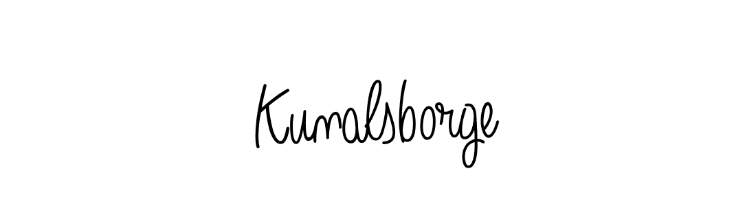 Use a signature maker to create a handwritten signature online. With this signature software, you can design (Angelique-Rose-font-FFP) your own signature for name Kunalsborge. Kunalsborge signature style 5 images and pictures png