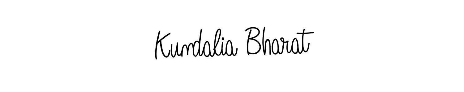 Kundalia Bharat stylish signature style. Best Handwritten Sign (Angelique-Rose-font-FFP) for my name. Handwritten Signature Collection Ideas for my name Kundalia Bharat. Kundalia Bharat signature style 5 images and pictures png