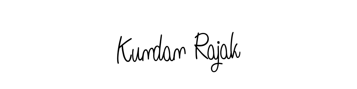How to make Kundan Rajak name signature. Use Angelique-Rose-font-FFP style for creating short signs online. This is the latest handwritten sign. Kundan Rajak signature style 5 images and pictures png