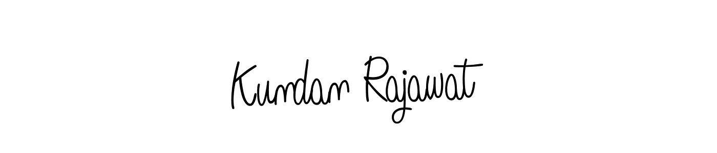 Make a beautiful signature design for name Kundan Rajawat. With this signature (Angelique-Rose-font-FFP) style, you can create a handwritten signature for free. Kundan Rajawat signature style 5 images and pictures png