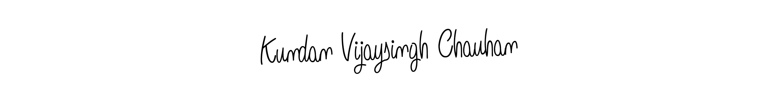 Make a beautiful signature design for name Kundan Vijaysingh Chauhan. Use this online signature maker to create a handwritten signature for free. Kundan Vijaysingh Chauhan signature style 5 images and pictures png