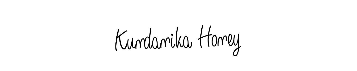 You can use this online signature creator to create a handwritten signature for the name Kundanika Honey. This is the best online autograph maker. Kundanika Honey signature style 5 images and pictures png