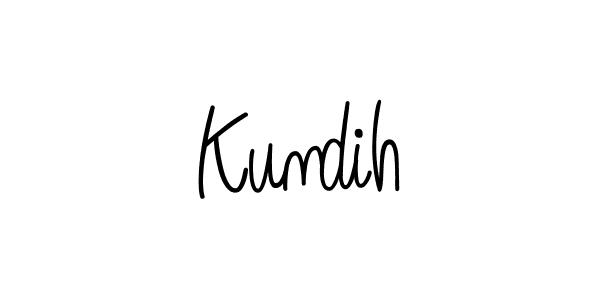 How to Draw Kundih signature style? Angelique-Rose-font-FFP is a latest design signature styles for name Kundih. Kundih signature style 5 images and pictures png