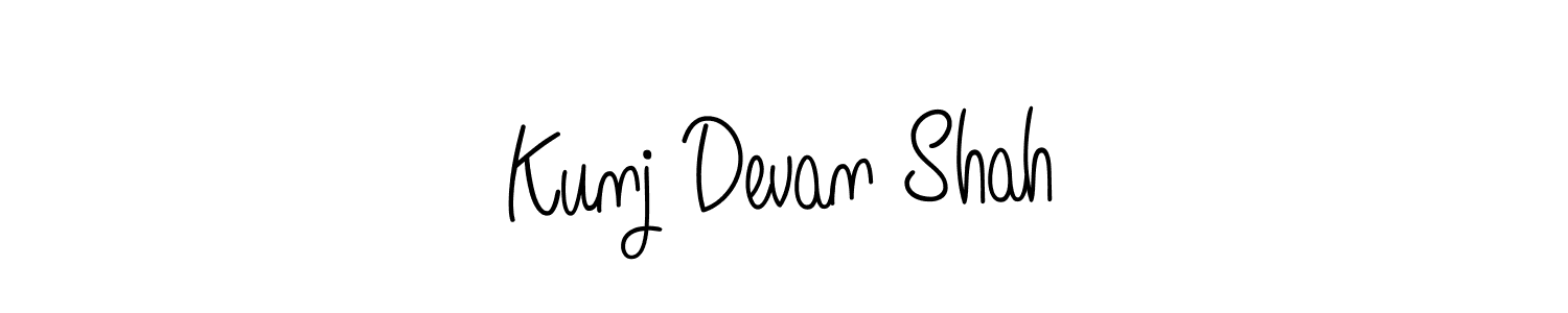 Also You can easily find your signature by using the search form. We will create Kunj Devan Shah name handwritten signature images for you free of cost using Angelique-Rose-font-FFP sign style. Kunj Devan Shah signature style 5 images and pictures png