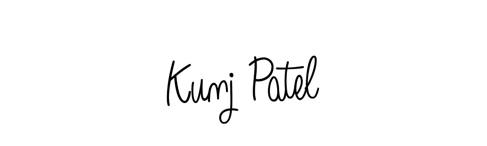 Angelique-Rose-font-FFP is a professional signature style that is perfect for those who want to add a touch of class to their signature. It is also a great choice for those who want to make their signature more unique. Get Kunj Patel name to fancy signature for free. Kunj Patel signature style 5 images and pictures png