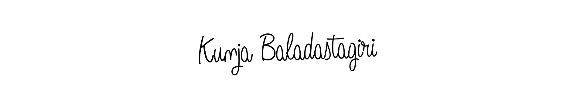 The best way (Angelique-Rose-font-FFP) to make a short signature is to pick only two or three words in your name. The name Kunja Baladastagiri include a total of six letters. For converting this name. Kunja Baladastagiri signature style 5 images and pictures png
