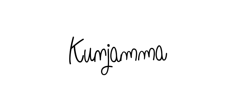 How to Draw Kunjamma signature style? Angelique-Rose-font-FFP is a latest design signature styles for name Kunjamma. Kunjamma signature style 5 images and pictures png