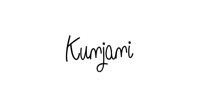 if you are searching for the best signature style for your name Kunjani. so please give up your signature search. here we have designed multiple signature styles  using Angelique-Rose-font-FFP. Kunjani signature style 5 images and pictures png