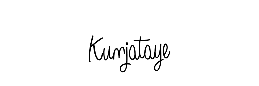 How to Draw Kunjataye signature style? Angelique-Rose-font-FFP is a latest design signature styles for name Kunjataye. Kunjataye signature style 5 images and pictures png