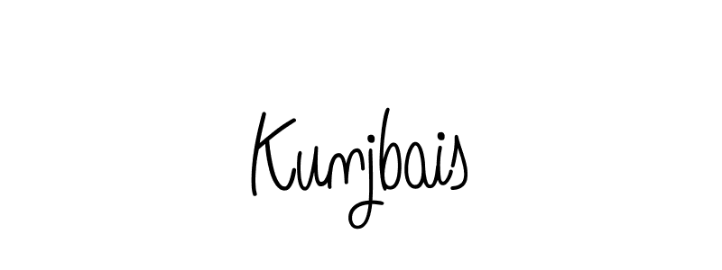 Best and Professional Signature Style for Kunjbais. Angelique-Rose-font-FFP Best Signature Style Collection. Kunjbais signature style 5 images and pictures png