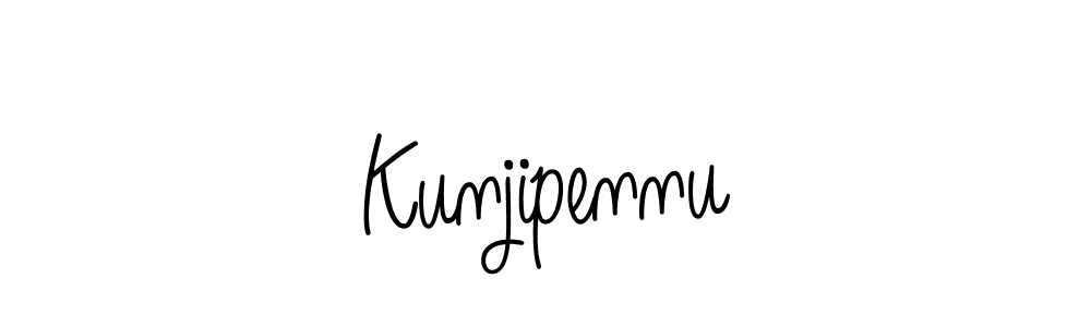 The best way (Angelique-Rose-font-FFP) to make a short signature is to pick only two or three words in your name. The name Kunjipennu include a total of six letters. For converting this name. Kunjipennu signature style 5 images and pictures png