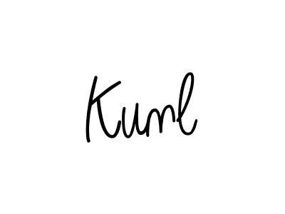 Make a beautiful signature design for name Kunl. With this signature (Angelique-Rose-font-FFP) style, you can create a handwritten signature for free. Kunl signature style 5 images and pictures png