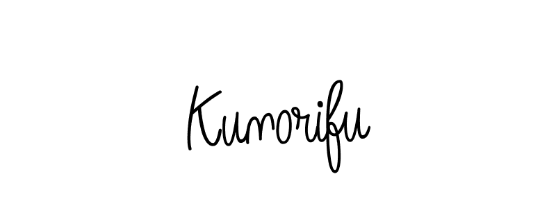 Kunorifu stylish signature style. Best Handwritten Sign (Angelique-Rose-font-FFP) for my name. Handwritten Signature Collection Ideas for my name Kunorifu. Kunorifu signature style 5 images and pictures png