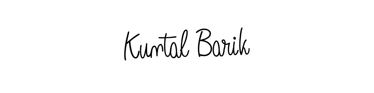 Make a beautiful signature design for name Kuntal Barik. With this signature (Angelique-Rose-font-FFP) style, you can create a handwritten signature for free. Kuntal Barik signature style 5 images and pictures png