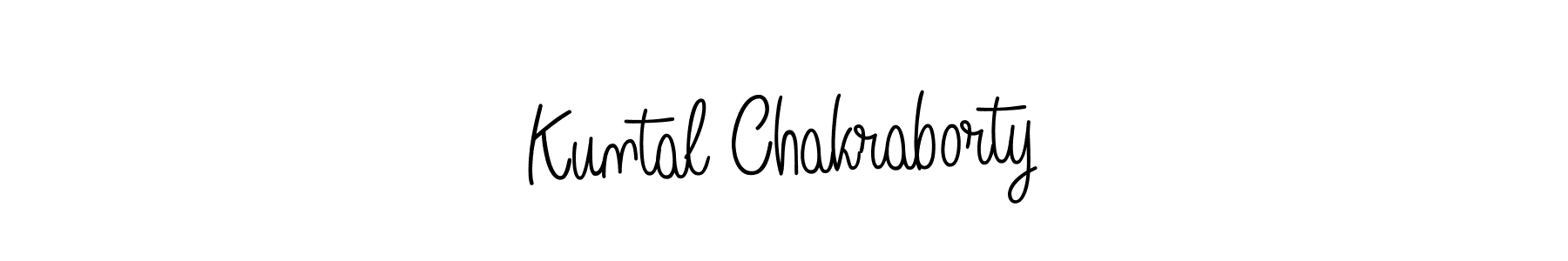 Use a signature maker to create a handwritten signature online. With this signature software, you can design (Angelique-Rose-font-FFP) your own signature for name Kuntal Chakraborty. Kuntal Chakraborty signature style 5 images and pictures png