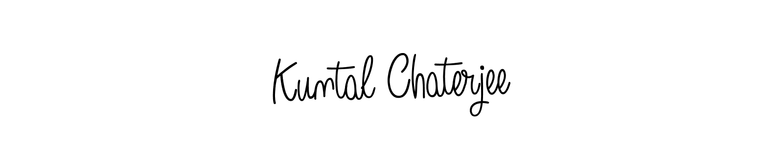 Kuntal Chaterjee stylish signature style. Best Handwritten Sign (Angelique-Rose-font-FFP) for my name. Handwritten Signature Collection Ideas for my name Kuntal Chaterjee. Kuntal Chaterjee signature style 5 images and pictures png