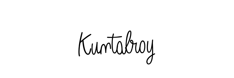 How to make Kuntalroy signature? Angelique-Rose-font-FFP is a professional autograph style. Create handwritten signature for Kuntalroy name. Kuntalroy signature style 5 images and pictures png