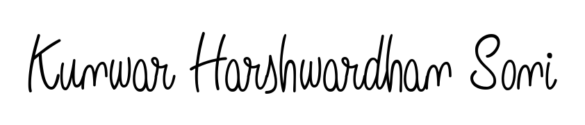 Design your own signature with our free online signature maker. With this signature software, you can create a handwritten (Angelique-Rose-font-FFP) signature for name Kunwar Harshwardhan Soni. Kunwar Harshwardhan Soni signature style 5 images and pictures png