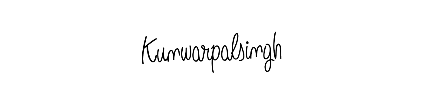 Create a beautiful signature design for name Kunwarpalsingh. With this signature (Angelique-Rose-font-FFP) fonts, you can make a handwritten signature for free. Kunwarpalsingh signature style 5 images and pictures png