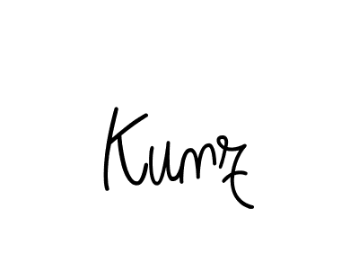 Create a beautiful signature design for name Kunz. With this signature (Angelique-Rose-font-FFP) fonts, you can make a handwritten signature for free. Kunz signature style 5 images and pictures png