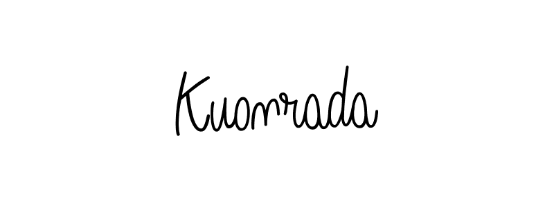 Create a beautiful signature design for name Kuonrada. With this signature (Angelique-Rose-font-FFP) fonts, you can make a handwritten signature for free. Kuonrada signature style 5 images and pictures png