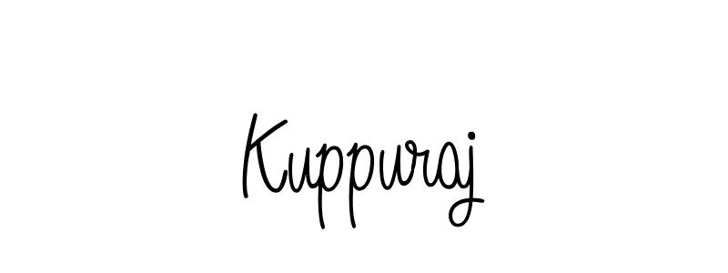 Use a signature maker to create a handwritten signature online. With this signature software, you can design (Angelique-Rose-font-FFP) your own signature for name Kuppuraj. Kuppuraj signature style 5 images and pictures png