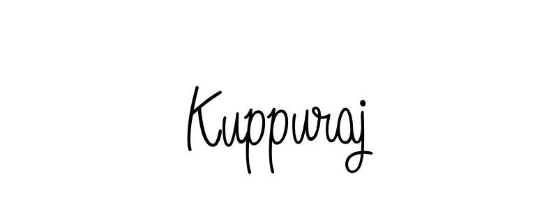 Use a signature maker to create a handwritten signature online. With this signature software, you can design (Angelique-Rose-font-FFP) your own signature for name Kuppuraj. Kuppuraj signature style 5 images and pictures png