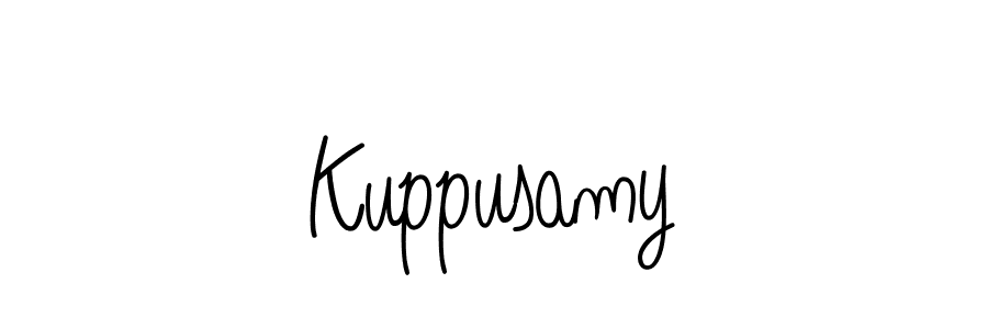 Kuppusamy stylish signature style. Best Handwritten Sign (Angelique-Rose-font-FFP) for my name. Handwritten Signature Collection Ideas for my name Kuppusamy. Kuppusamy signature style 5 images and pictures png