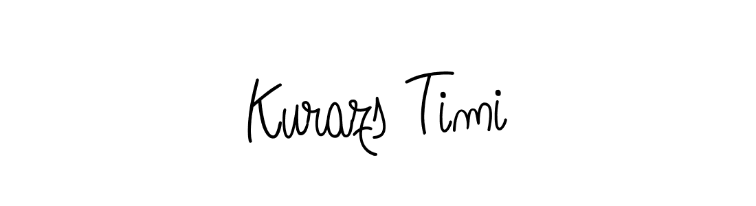 Make a beautiful signature design for name Kurazs Timi. With this signature (Angelique-Rose-font-FFP) style, you can create a handwritten signature for free. Kurazs Timi signature style 5 images and pictures png