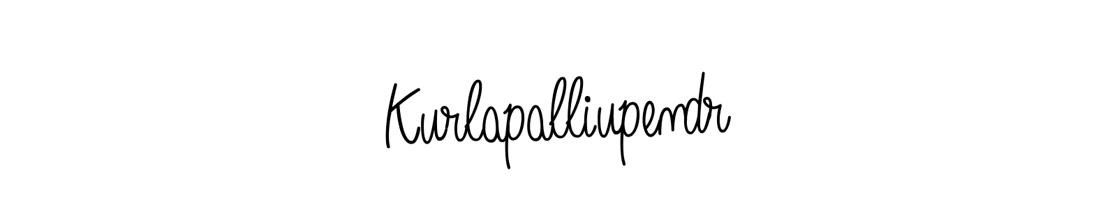 Create a beautiful signature design for name Kurlapalliupendr. With this signature (Angelique-Rose-font-FFP) fonts, you can make a handwritten signature for free. Kurlapalliupendr signature style 5 images and pictures png