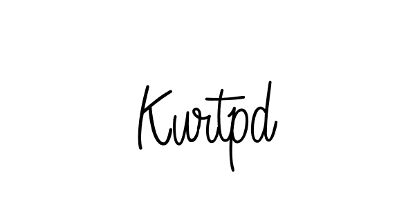 Make a beautiful signature design for name Kurtpd. With this signature (Angelique-Rose-font-FFP) style, you can create a handwritten signature for free. Kurtpd signature style 5 images and pictures png