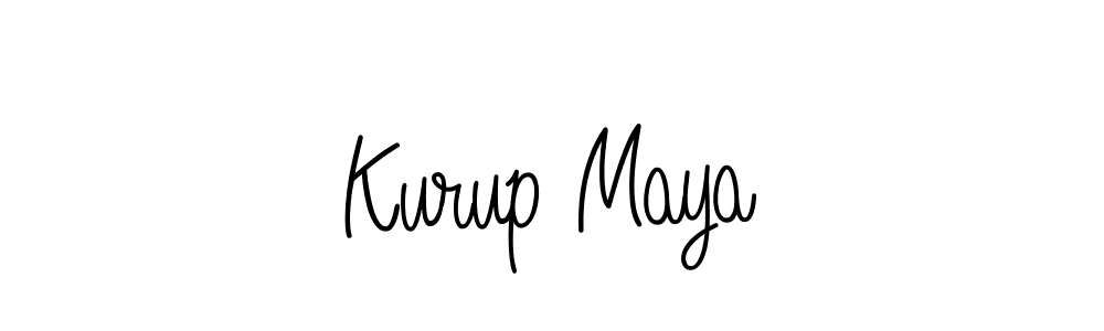 How to make Kurup Maya signature? Angelique-Rose-font-FFP is a professional autograph style. Create handwritten signature for Kurup Maya name. Kurup Maya signature style 5 images and pictures png