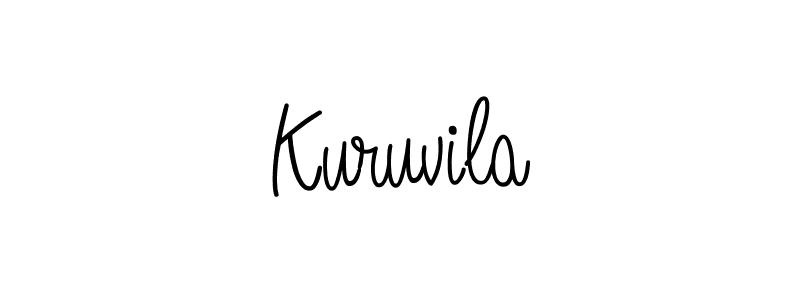 Also we have Kuruvila name is the best signature style. Create professional handwritten signature collection using Angelique-Rose-font-FFP autograph style. Kuruvila signature style 5 images and pictures png